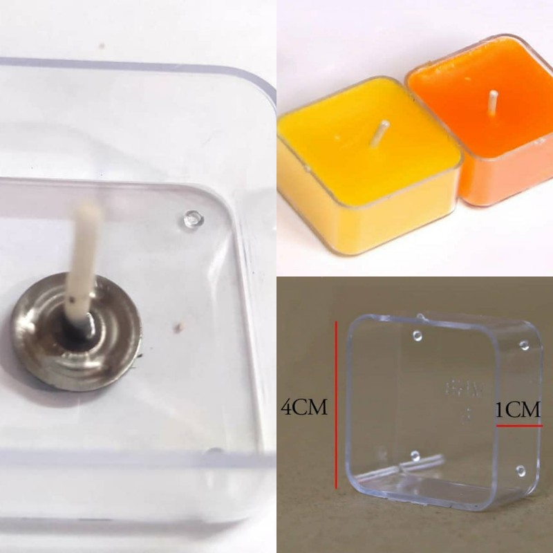 کاپ کریستالی مربع 50 عددی با فتیله 011 تصویر کاپ کریستالی مربع 50 عددی با فتیله 011