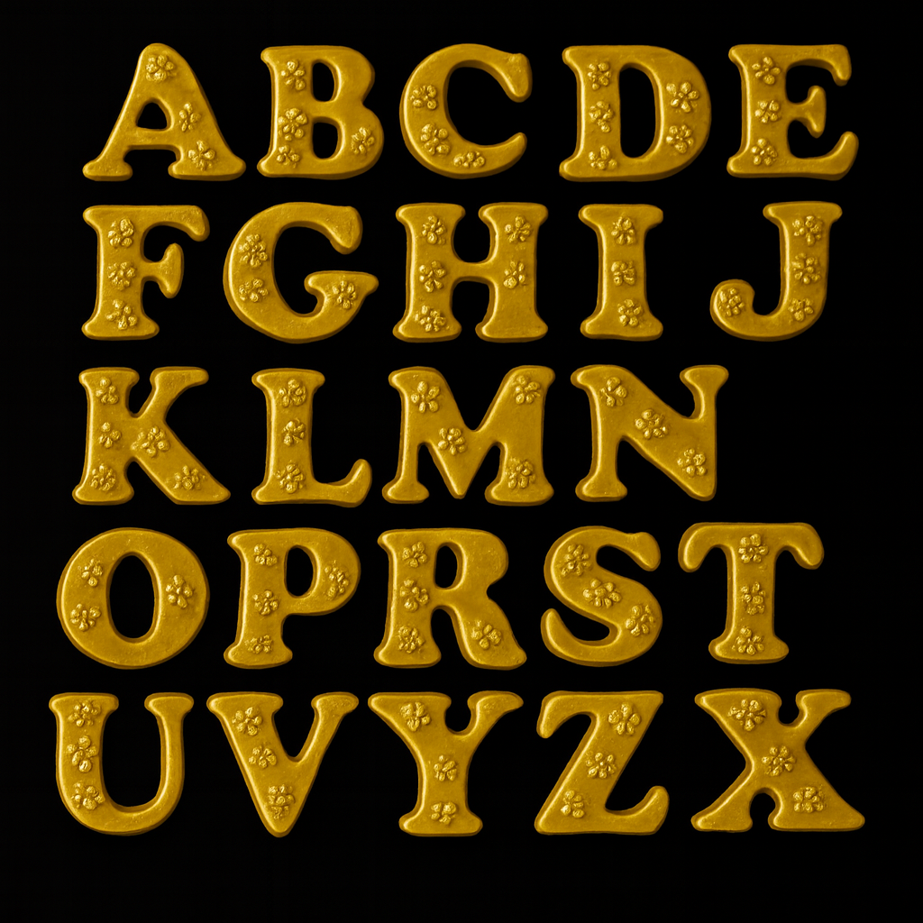 قالب طلقی حروف لاتین کد 78 تصویر قالب طلقی حروف لاتین کد 78