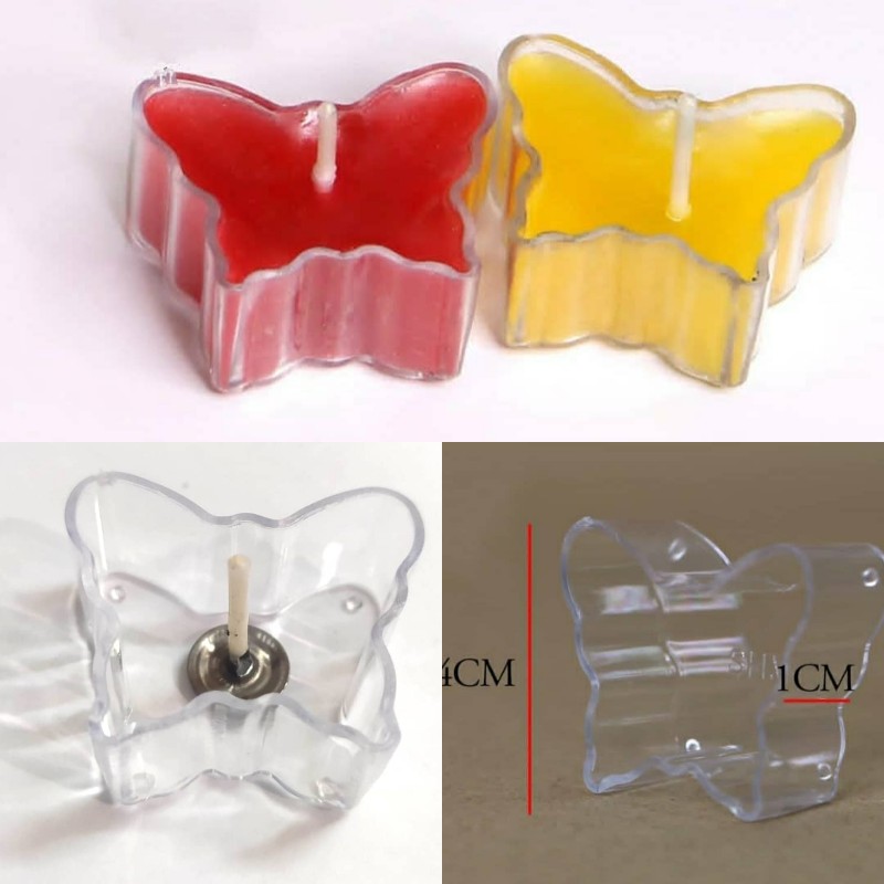 کاپ کریستالی پروانه 50 عددی با فتیله 013 تصویر کاپ کریستالی پروانه 50 عددی با فتیله 013