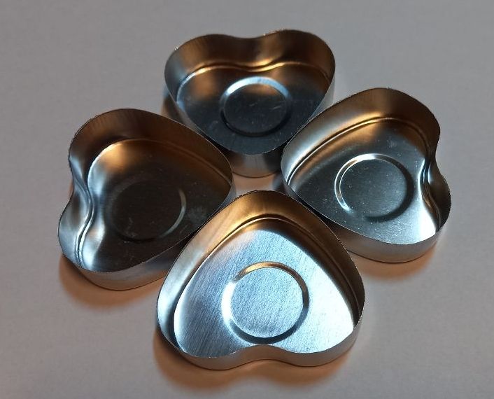 کاپ 50 عددی قلبی فلزی. با فتیله 017 تصویر کاپ 50 عددی قلبی فلزی. با فتیله 017