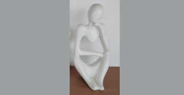 تصویر قالب سیلیکونی متفکر زانو بقل کد 5545