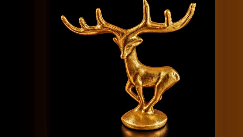 گوزن ایستاده برنج4عددی کد گوزن ایستاده کد3222 تصویر گوزن ایستاده برنج4عددی کد گوزن ایستاده کد3222