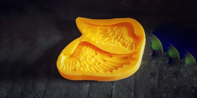 تصویر قالب سلیکونی طرح بال فرشته جفت کد 5610