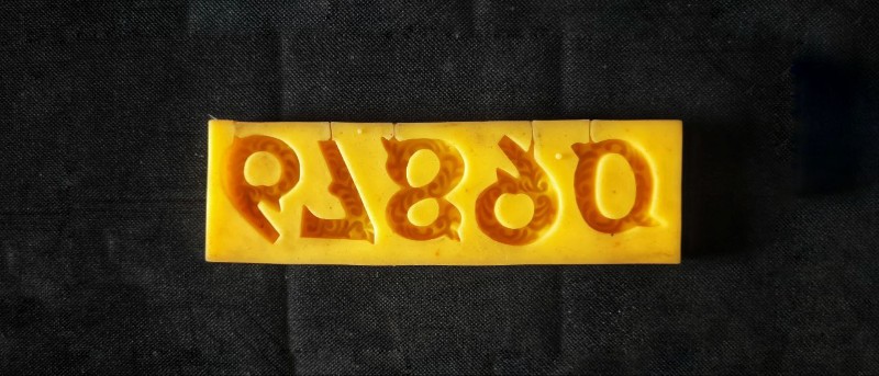 تصویر قالب سیلیکونی اعداد کد 5653