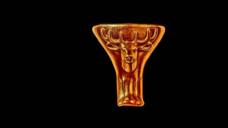 پایه برنجی طرح گوزنی 8 عددی کد پایه فلزی کد 3666 تصویر پایه برنجی طرح گوزنی 8 عددی کد پایه فلزی کد 3666