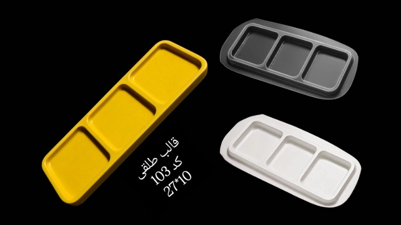 ظرف پذیرایی طلقی کد 103 - شفاف ظرف پذیرایی طلقی کد 103 - شفاف