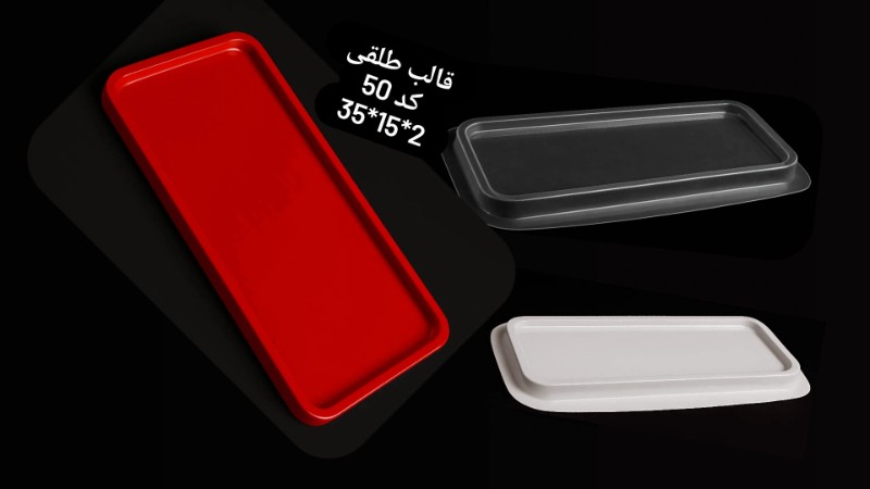 قالب طلق مستطیل بزرگ کد 50 - شفاف