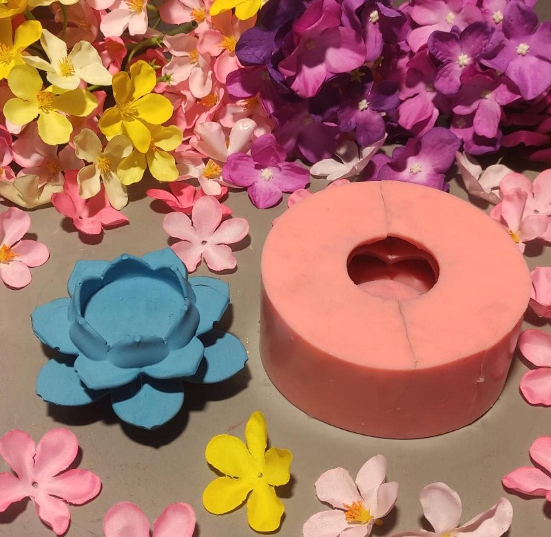 قالب سیلیکونی جای وارمر گل کد 5259 - شفاف قالب سیلیکونی جای وارمر گل کد 5259 - شفاف