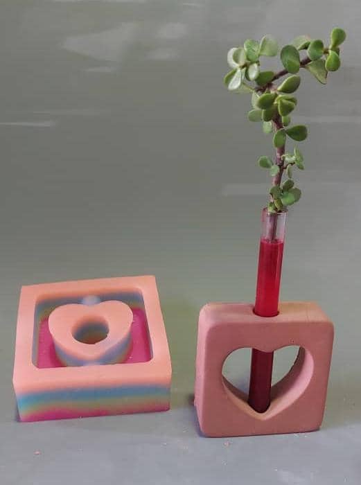 ق س گلجا مربع و قلب کوچک کد 5110 - سیلیکونی ق س گلجا مربع و قلب کوچک کد 5110 - سیلیکونی