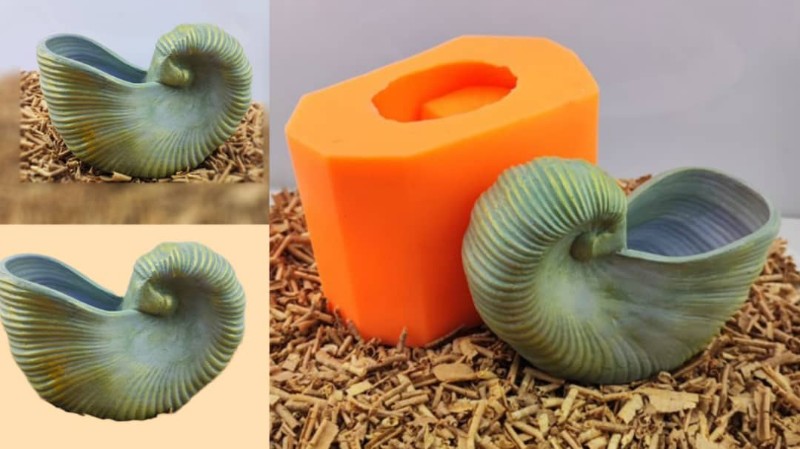 گلدان صدف کد 5428 - سیلیکونی گلدان صدف کد 5428 - سیلیکونی