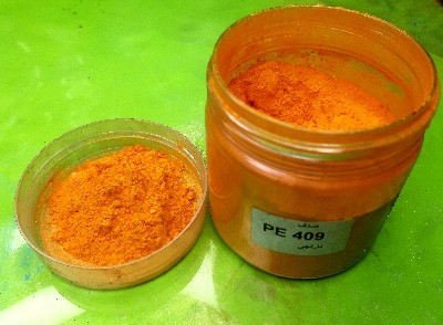 پودر اکلیل نارنجی کد Pe409 - نارنجی
