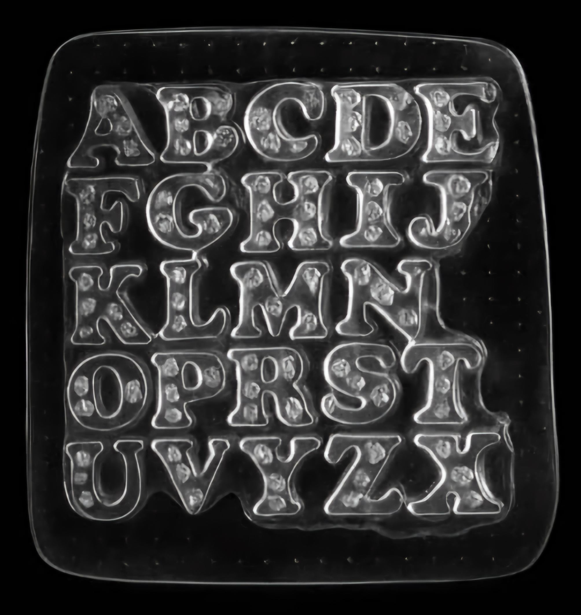 قالب طلقی حروف لاتین کد 78 - شفاف قالب طلقی حروف لاتین کد 78 - شفاف