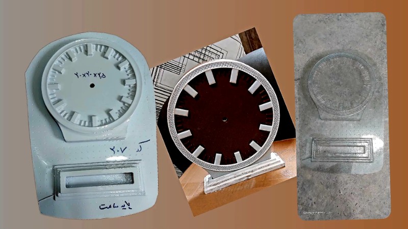 قالب طلقی ساعت کد 207 - شفاف قالب طلقی ساعت کد 207 - شفاف