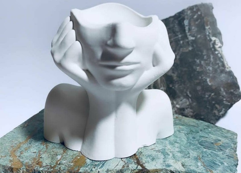 قالب سیلیکونی گلدان متفکر کد 5494 - سیلیکونی قالب سیلیکونی گلدان متفکر کد 5494 - سیلیکونی