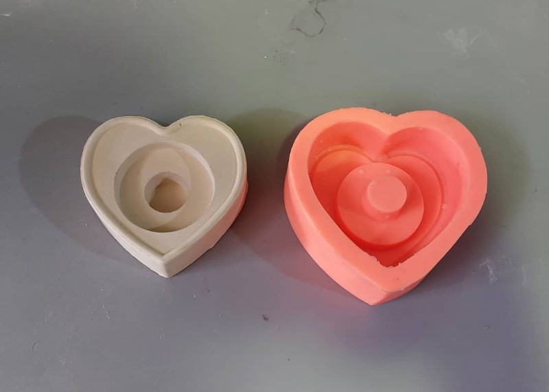 قالب سیلیکونی جای شمع قلبی کد 5295 - سیلیکونی قالب سیلیکونی جای شمع قلبی کد 5295 - سیلیکونی