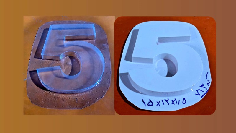 قالب طلقی کد 713 - شفاف