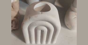 قالب سیلیکونی جاشمعی طرح رنگین کمان کد 5533 - سیلیکونی