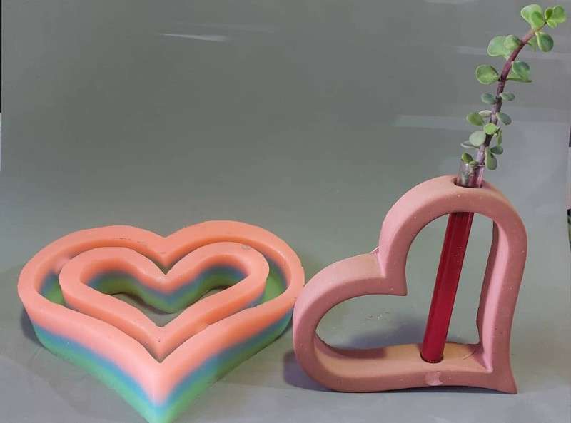 ق س گلجا قلبی کد 5107 - سیلیکونی - تصویر 1 ق س گلجا قلبی کد 5107 - سیلیکونی - تصویر 1