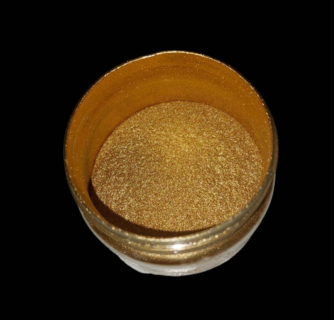 پود رنگ فلز طلایی - ۵۰ گرمی - تصویر 1 پود رنگ فلز طلایی - ۵۰ گرمی - تصویر 1