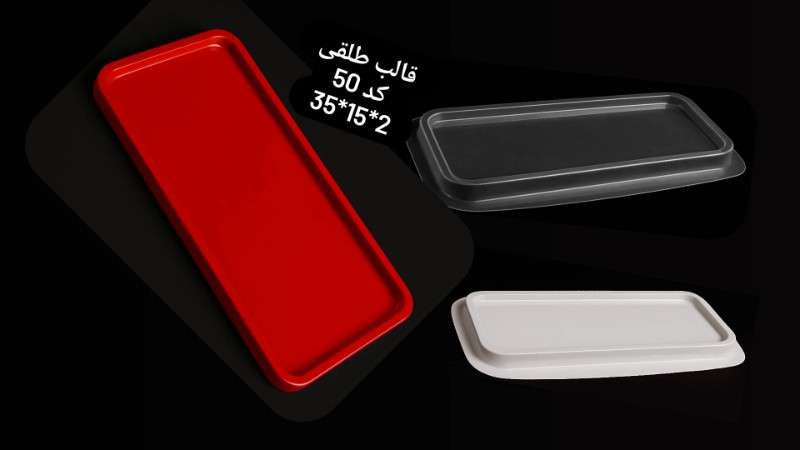 قالب طلق مستطیل بزرگ کد 50 - شفاف - تصویر 1