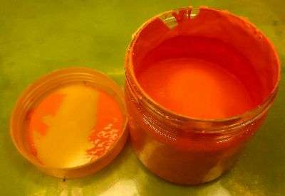 خمیر رنگ نارنجی - نارنجی - تصویر 1 خمیر رنگ نارنجی - نارنجی - تصویر 1