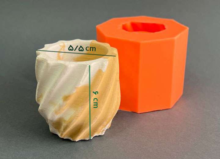 ق س گلدان مارپیچ بزرگ کد 5081 - سیلیکونی - تصویر 1 ق س گلدان مارپیچ بزرگ کد 5081 - سیلیکونی - تصویر 1